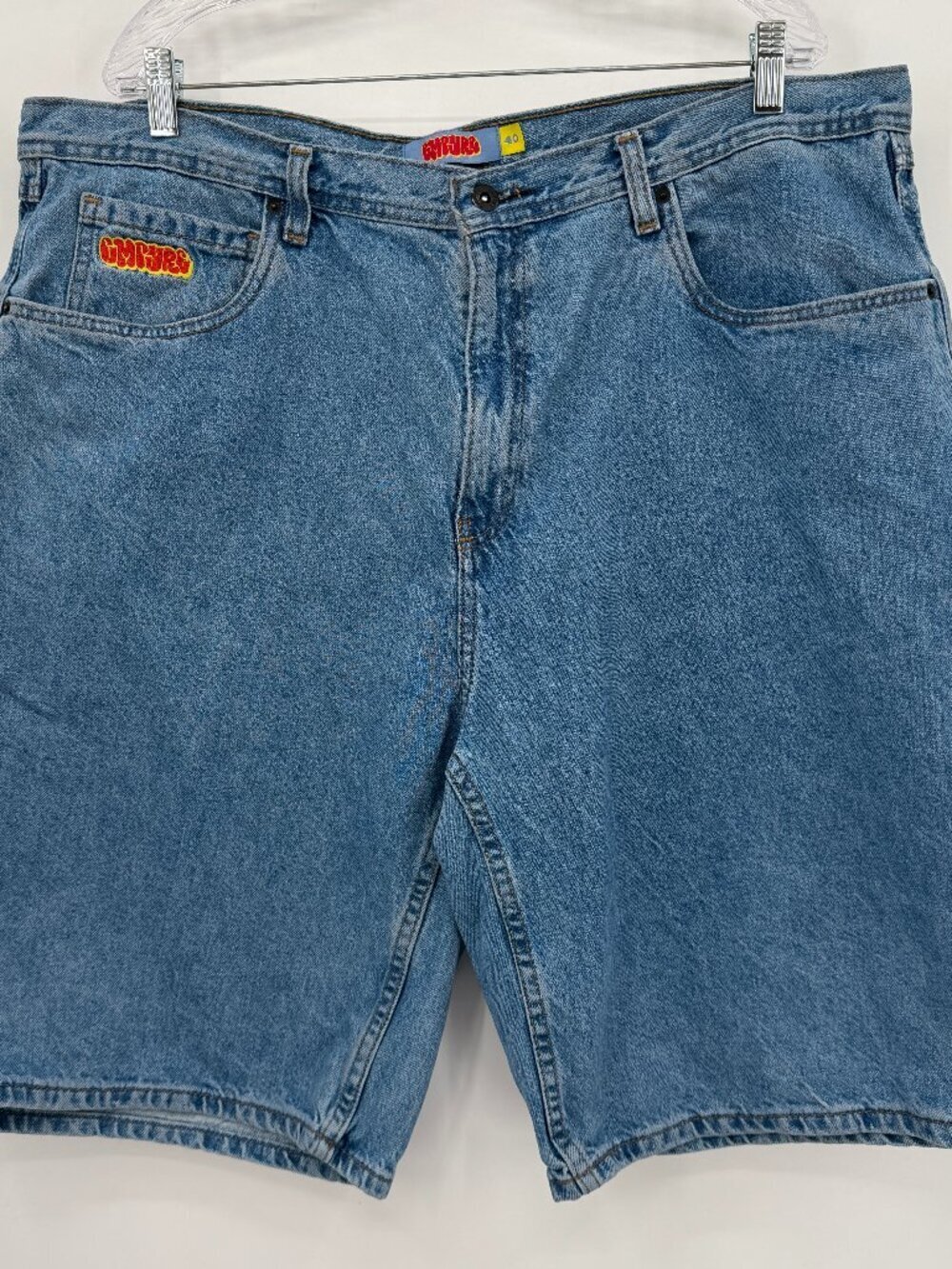 Empyre Baggy Denim Shorts Men’s 40 Y2K S Plus Skate Grunge Blue Jean Shorts